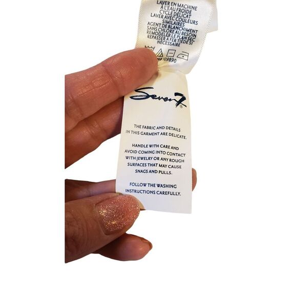 Seven7 Sweater Shirt Womens Size 1X Color Egret Light See Thru Tie Back Detail - Picture 10 of 16